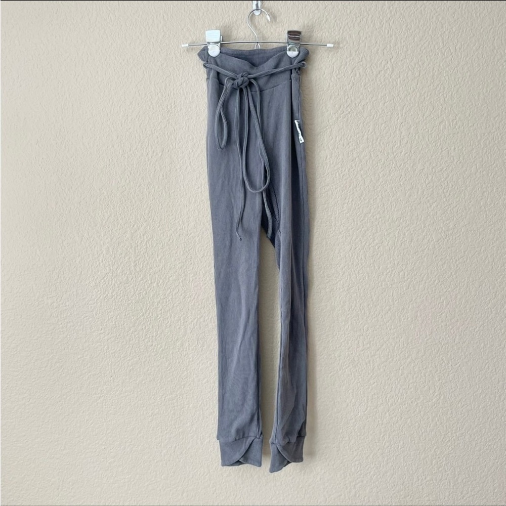 Gymshark Leggings Ribbed slouch Gray High Waist